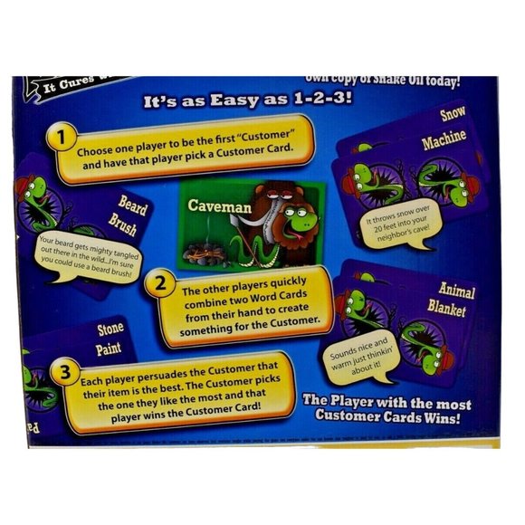 Out of the Box Snake Oil Card Party Game Mensa Select Complete - Picture 5 of 11